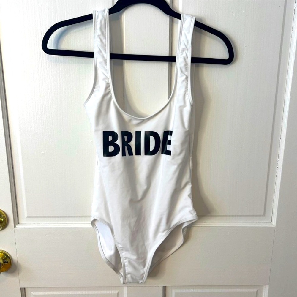 Bride bathing suit one piece